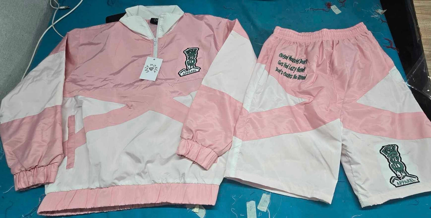 PINK LONG SLEEVE SHIRT SET